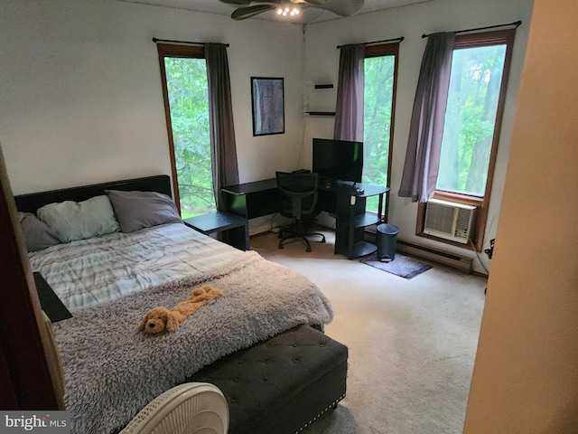 27 Gladys Trl, Fairfield, PA 17320 - bedroom featuring multiple windows, carpet flooring, and baseboard heating