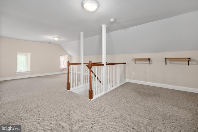 694 Ridge Rd, Telford, PA 18969 - additional living space with vaulted ceiling and carpet