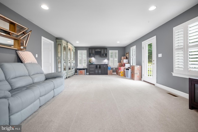 694 Ridge Rd, Telford, PA 18969 - living area with light colored carpet and recessed lighting