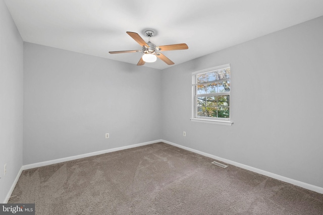 14361 Springbrook Ct, Woodbridge, VA 22193 - carpeted spare room featuring ceiling fan and baseboards