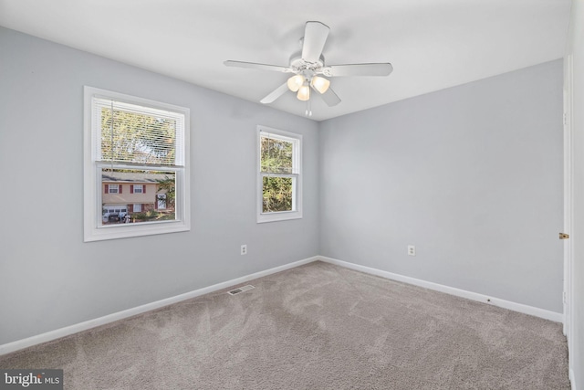 14361 Springbrook Ct, Woodbridge, VA 22193 - empty room with carpet flooring and ceiling fan