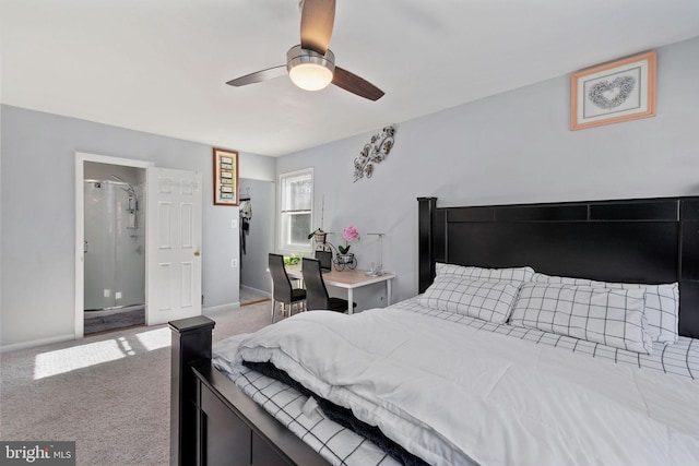 14361 Springbrook Ct, Woodbridge, VA 22193 - carpeted bedroom with baseboards and a ceiling fan