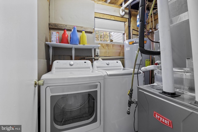 14361 Springbrook Ct, Woodbridge, VA 22193 - laundry area with separate washer and dryer and water heater