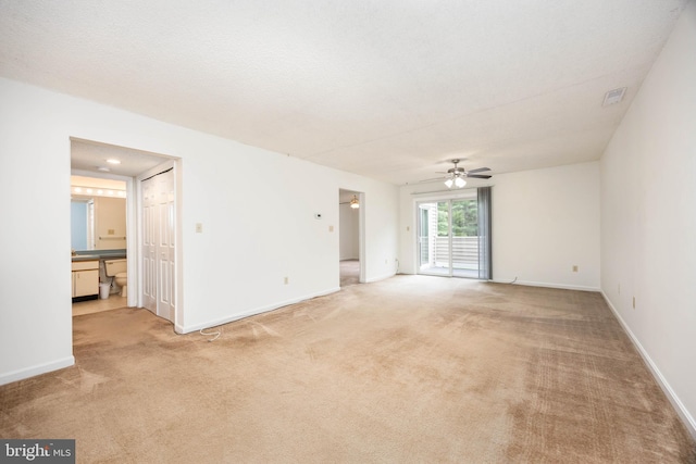 753 Canvasback Ct Unit 204, Salisbury, MD 21804 - unfurnished living room with carpet floors and ceiling fan