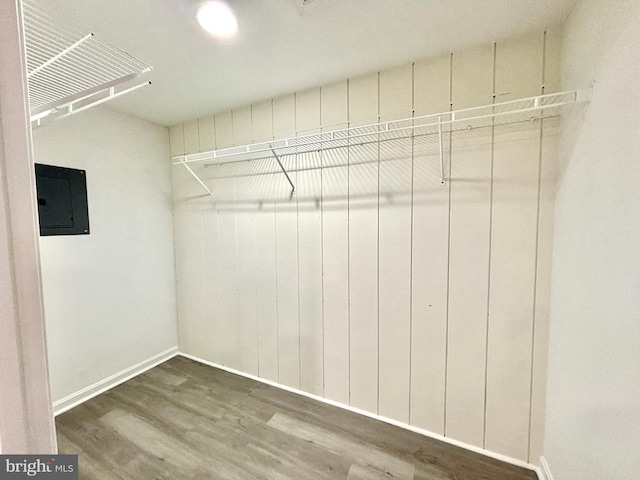 1078 Lakeview Dr, Cross Junction, VA 22625 - walk in closet featuring electric panel and wood finished floors