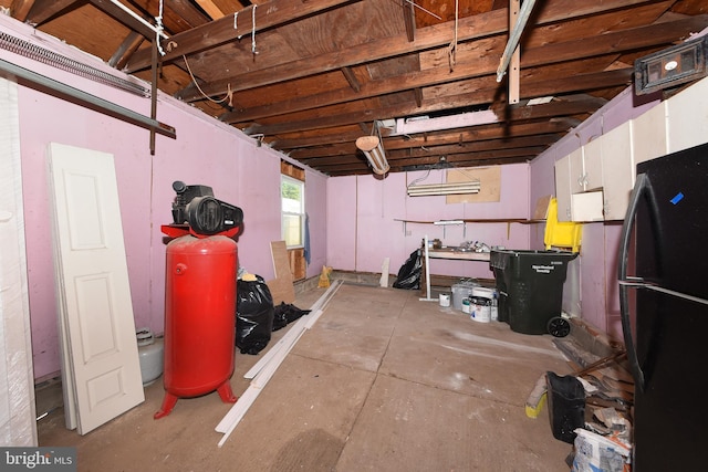 106 N Warminster Rd, Hatboro, PA 19040 - garage with freestanding refrigerator