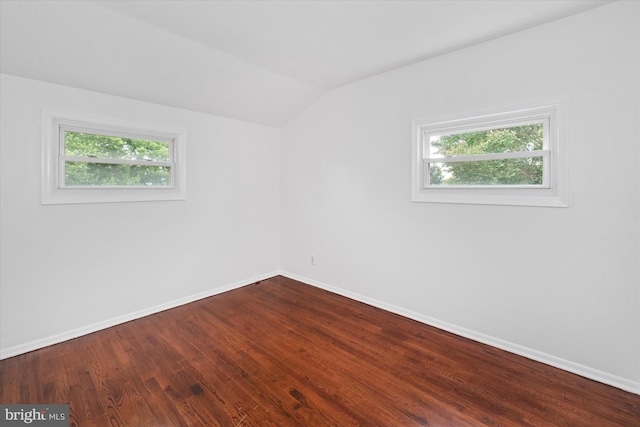1735 Limestone Rd, Wilmington, DE 19804 - empty room with lofted ceiling and dark wood-type flooring