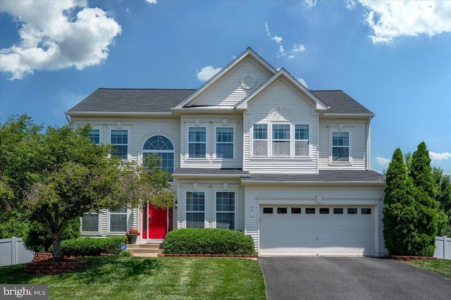 35 Gallery Rd, Stafford, VA 22554 - view of front facade featuring a garage and asphalt driveway