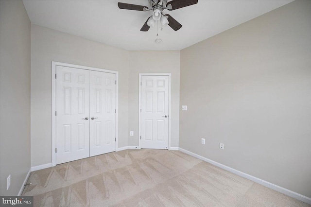 35 Gallery Rd, Stafford, VA 22554 - unfurnished bedroom with carpet, a closet, and a ceiling fan