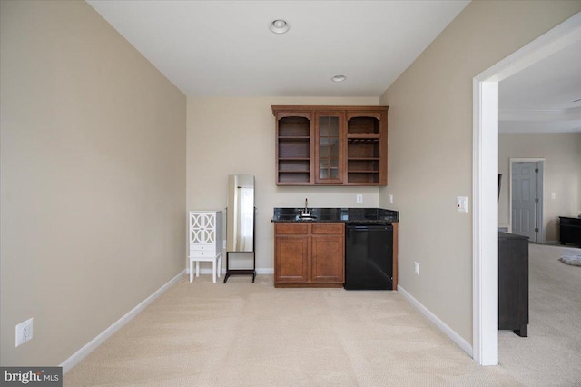 35 Gallery Rd, Stafford, VA 22554 - indoor wet bar featuring dishwasher and light colored carpet
