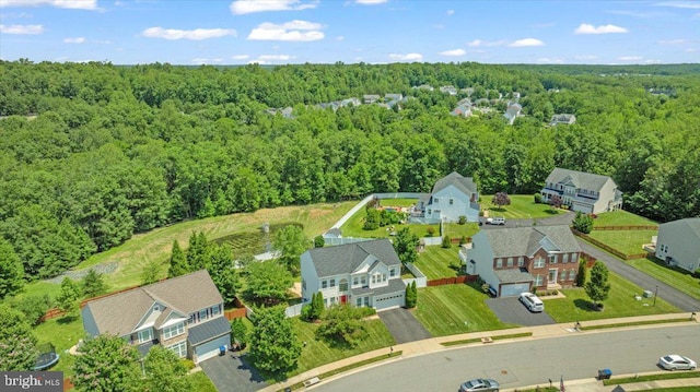 35 Gallery Rd, Stafford, VA 22554 - aerial perspective of suburban area with a heavily wooded area