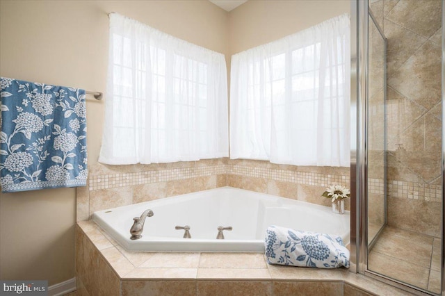 35 Gallery Rd, Stafford, VA 22554 - bathroom featuring a bath and a shower stall