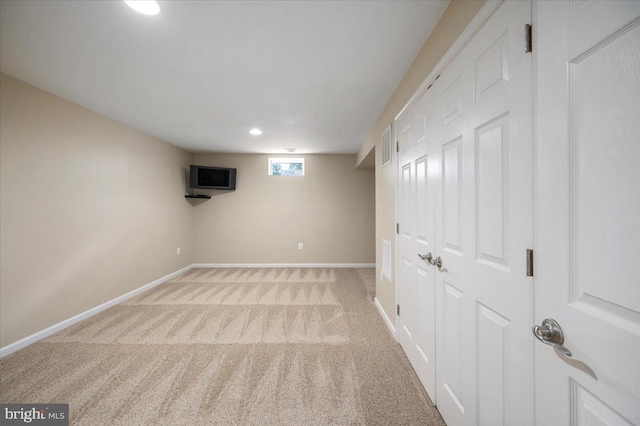 35 Gallery Rd, Stafford, VA 22554 - basement with light colored carpet and recessed lighting