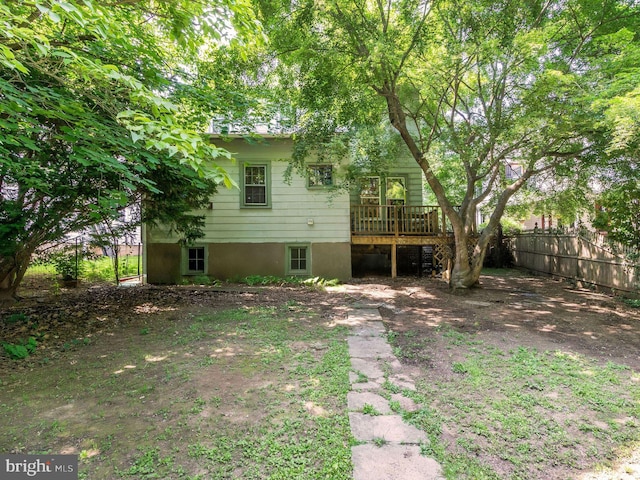 110 E Ashland St, Doylestown, PA 18901 - back of house featuring a deck