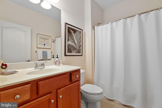 13 Doddington Blvd, Medford, NJ 08055 - bathroom featuring vanity, tile patterned floors, and a shower with curtain