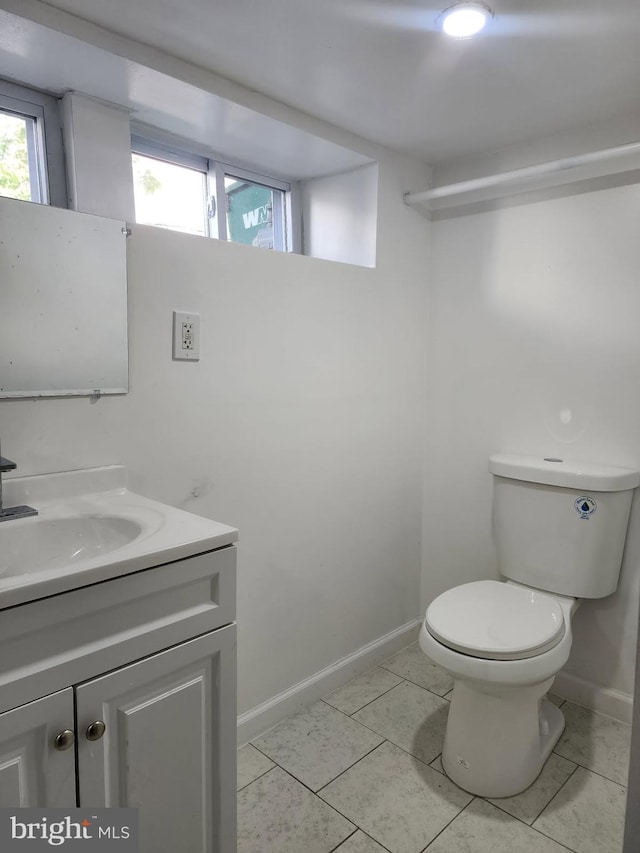 25 N 28th St, Camden, NJ 08105 - half bathroom with vanity and tile patterned floors