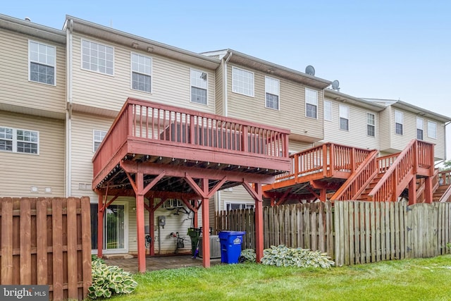 107 Pelican Cv, Stafford, VA 22554 - back of house featuring a deck