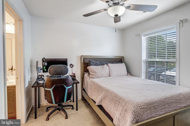 107 Pelican Cv, Stafford, VA 22554 - bedroom with light colored carpet and ceiling fan