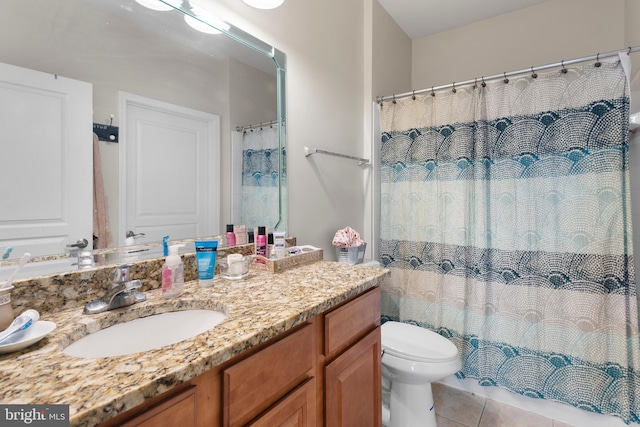 12000 Market St Unit 378, Reston, VA 20190 - bathroom featuring vanity, tile patterned flooring, and curtained shower