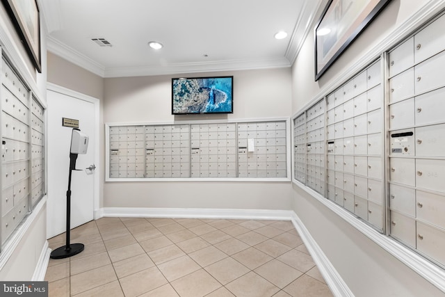 12000 Market St Unit 378, Reston, VA 20190 - view of home's community featuring mail area, crown molding, and recessed lighting