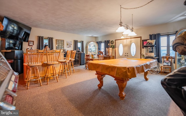 1 Emerald St, Mill Hall, PA 17751 - playroom featuring a dry bar, carpet, and billiards table