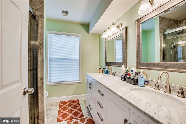108 Wrangel Ct Unit 1, Princeton, NJ 08540 - bathroom with double vanity and a stall shower