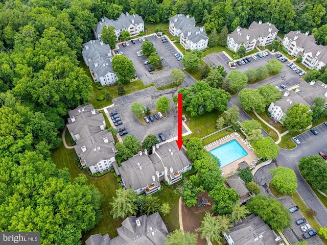 108 Wrangel Ct Unit 1, Princeton, NJ 08540 - drone / aerial view of a pool area