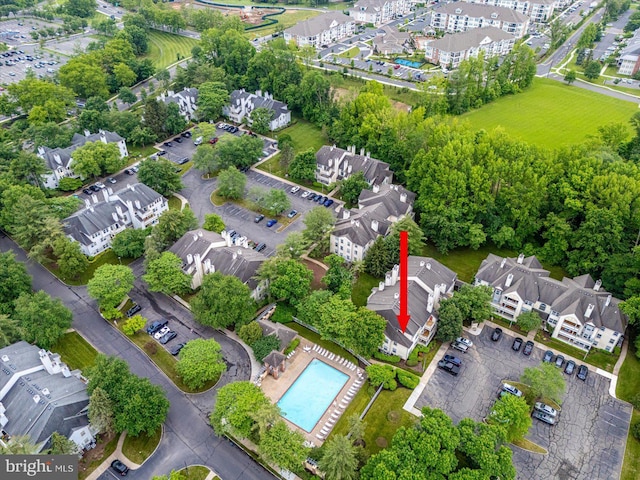 108 Wrangel Ct Unit 1, Princeton, NJ 08540 - aerial view of property's location featuring a pool area