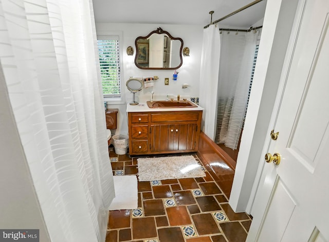 1722 Swamp Pike, Gilbertsville, PA 19525 - bathroom featuring vanity and curtained shower