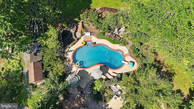 1722 Swamp Pike, Gilbertsville, PA 19525 - aerial view of property and surrounding area featuring a pool
