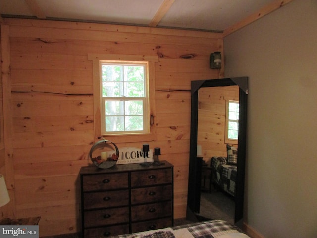 293 Snow Shoe Mountain Forest Rd, Snow Shoe, PA 16874 - bedroom with wooden walls
