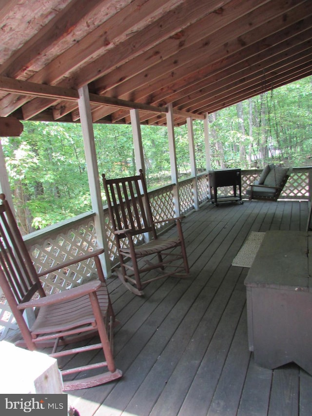 293 Snow Shoe Mountain Forest Rd, Snow Shoe, PA 16874 - view of deck