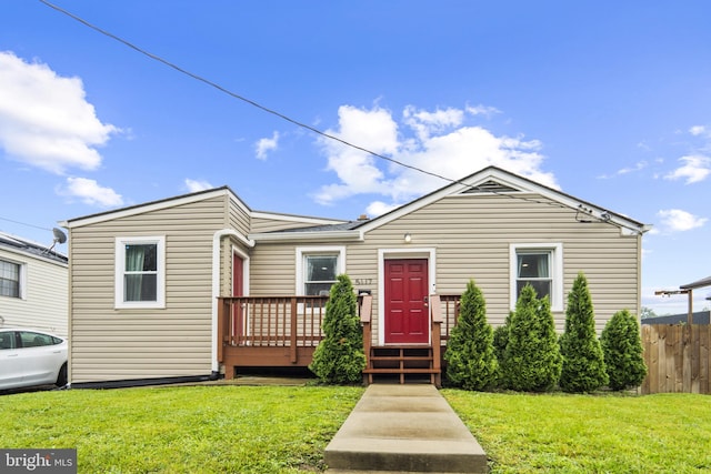 5117 Duel Pl, Capitol Heights, MD 20743 - view of front of home featuring a wooden deck
