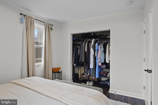 5117 Duel Pl, Capitol Heights, MD 20743 - bedroom featuring dark wood-style floors and a closet