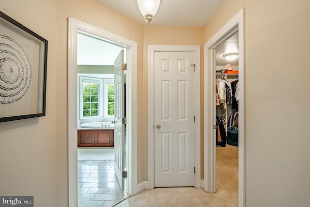 4 Taylor Chase Ln, West Chester, PA 19382 - corridor featuring light colored carpet and baseboards