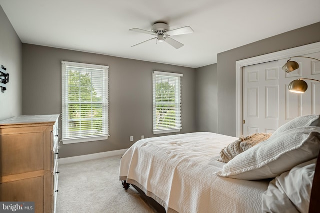 4 Taylor Chase Ln, West Chester, PA 19382 - bedroom featuring carpet floors, a ceiling fan, and a closet