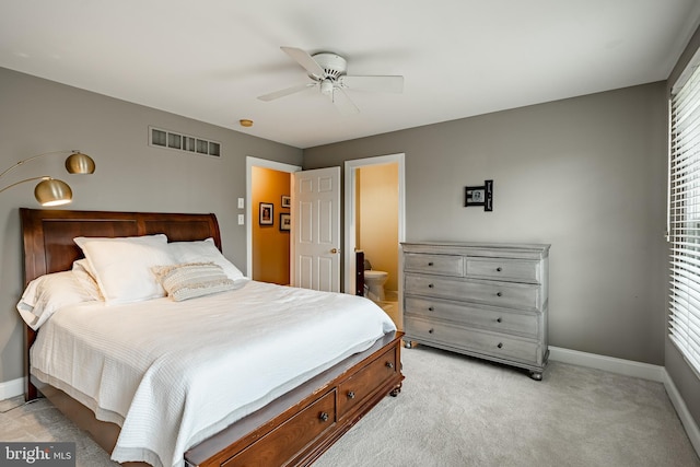 4 Taylor Chase Ln, West Chester, PA 19382 - bedroom featuring light carpet, ceiling fan, and ensuite bath