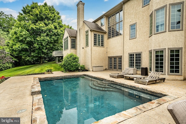 4 Taylor Chase Ln, West Chester, PA 19382 - outdoor pool with a patio and a lawn