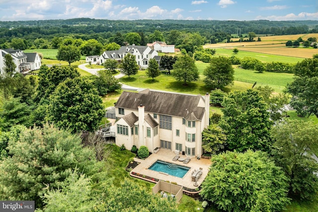 4 Taylor Chase Ln, West Chester, PA 19382 - drone / aerial view of a pool area