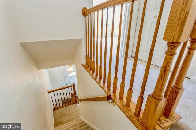 8 Tatler Pl, Owings Mills, MD 21117 - staircase featuring carpet