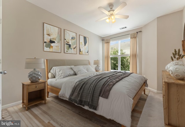 9480 Virginia Center Blvd Unit 327, Vienna, VA 22181 - bedroom featuring baseboards and ceiling fan