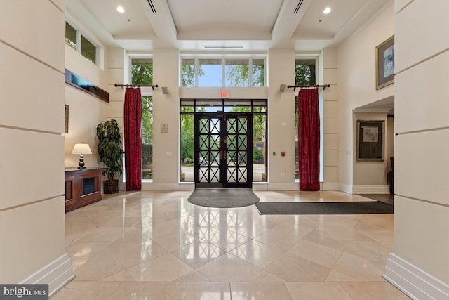 9480 Virginia Center Blvd Unit 327, Vienna, VA 22181 - community lobby featuring a high ceiling and recessed lighting