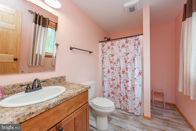 45 Marble Way, Mc Henry, MD 21541 - full bath with wood finished floors, vanity, and a shower with shower curtain