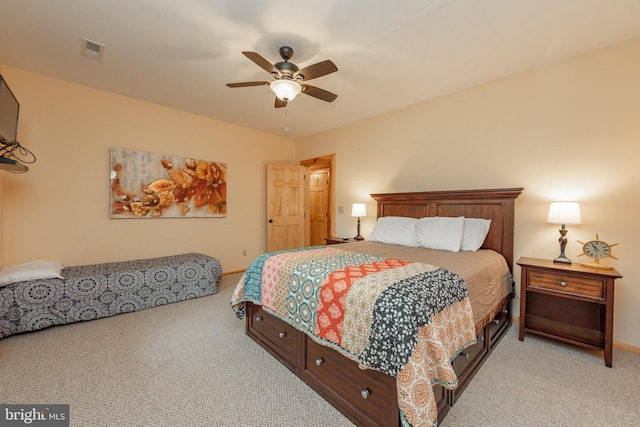 45 Marble Way, Mc Henry, MD 21541 - bedroom with light carpet and a ceiling fan