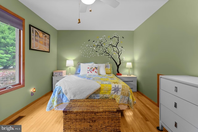 114 Lloyd Guessford Rd, Townsend, DE 19734 - bedroom with light wood-style floors and ceiling fan