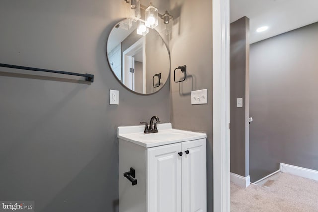 1955 N Collington Ave, Baltimore, MD 21213 - bathroom featuring vanity and baseboards