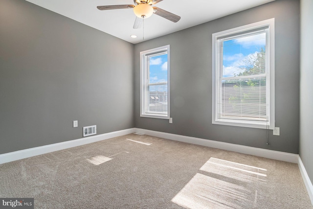 1955 N Collington Ave, Baltimore, MD 21213 - carpeted empty room featuring ceiling fan and baseboards
