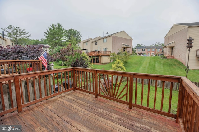 11 Bryce Ct, Baltimore, MD 21236 - deck with a residential view and a lawn