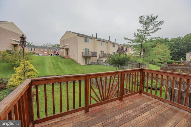 11 Bryce Ct, Baltimore, MD 21236 - wooden deck featuring a residential view and a yard