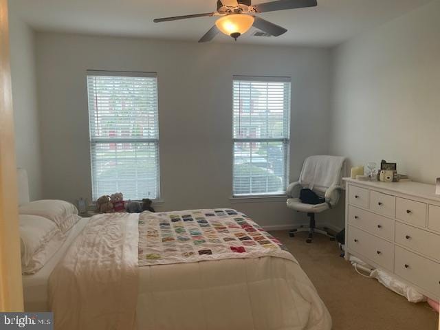 103 Raphael Ct, Williamstown, NJ 08094 - bedroom featuring light carpet and a ceiling fan